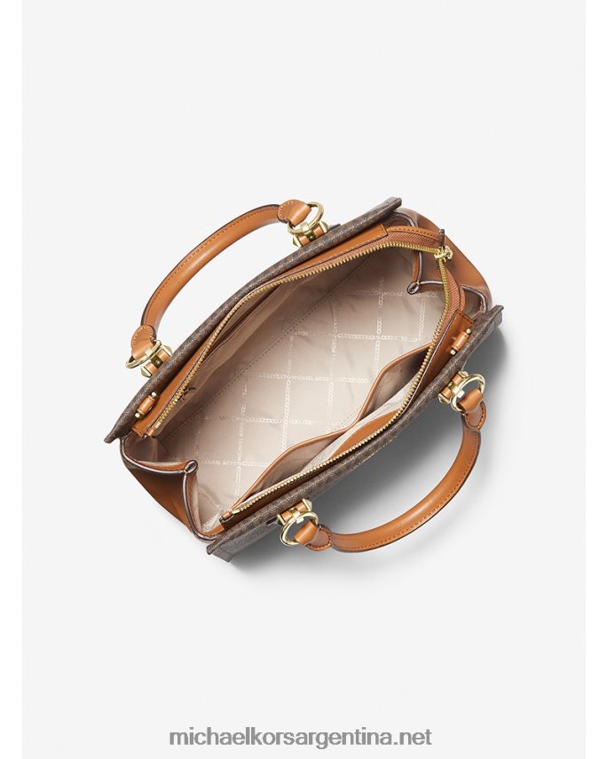 mujer marrón/bellota bolso satchel marilyn mediano con logo Michael Kors T46HB0898