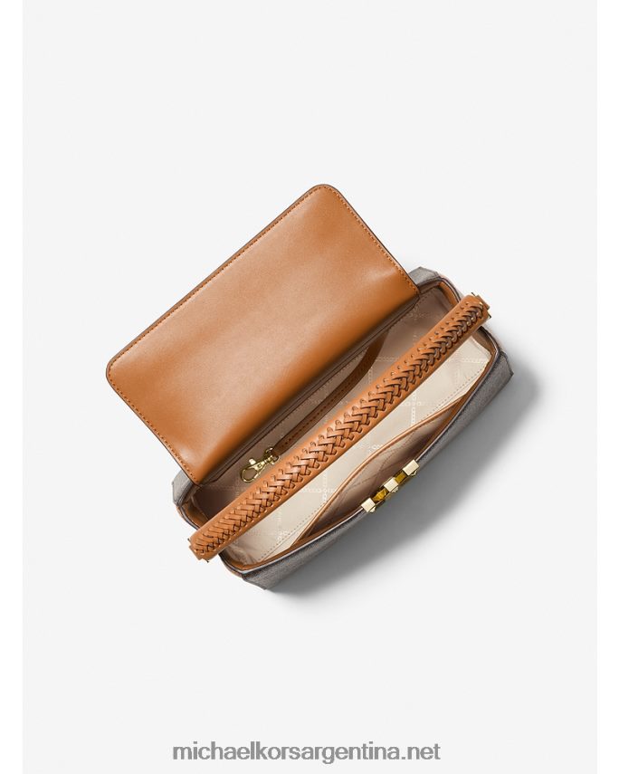 mujer marrón/bellota cartera karlie mediana con logo Michael Kors T46HB0961