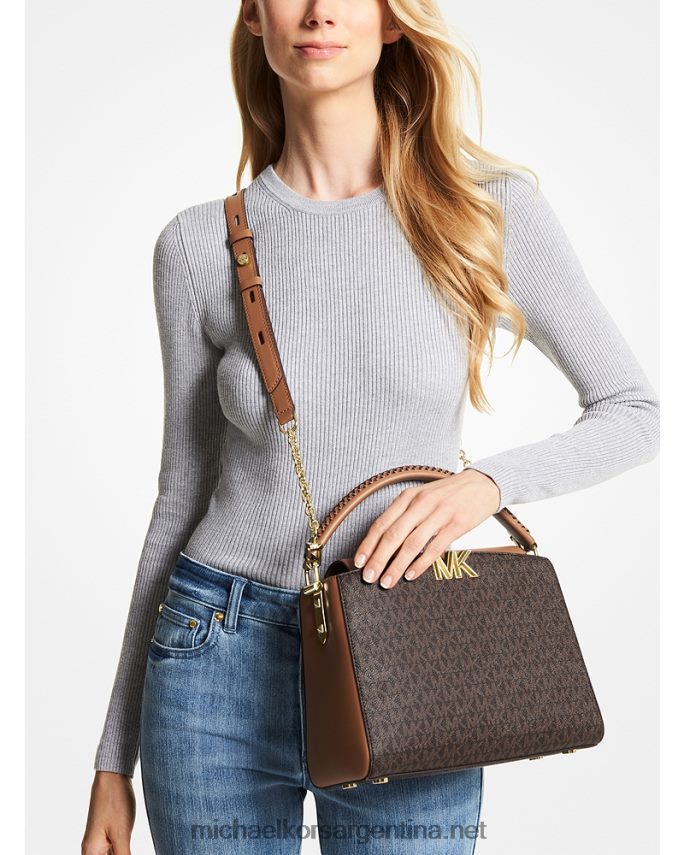 mujer marrón/bellota cartera karlie mediana con logo Michael Kors T46HB0961