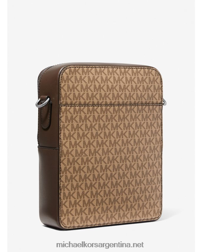 mujer marrón/camello bolsa de viaje con logo de Hudson Michael Kors T46HB0956