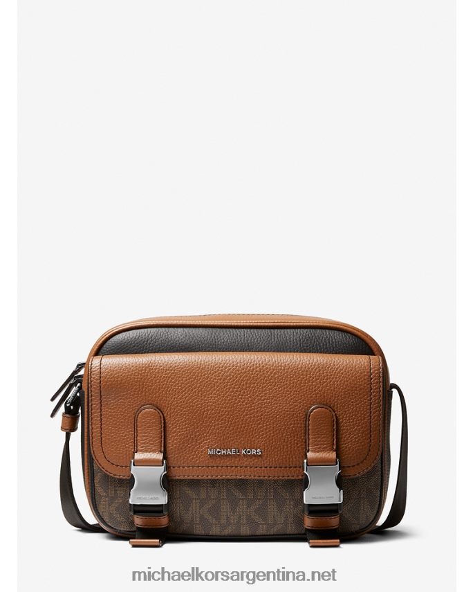 mujer marrón/multi bolsa crossbody hudson grande de piel Michael Kors T46HB01006