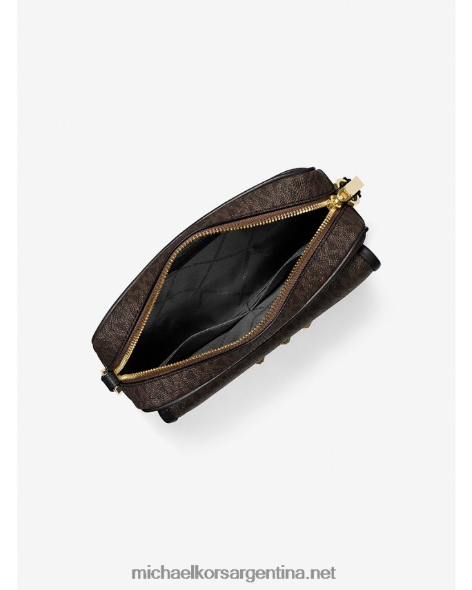 mujer marrón/negro bolsa crossbody Parker mediana con logo Michael Kors T46HB0691