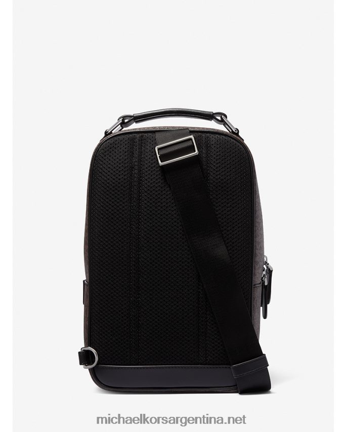 mujer marrón/negro riñonera con logo de Hudson Michael Kors T46HB0833