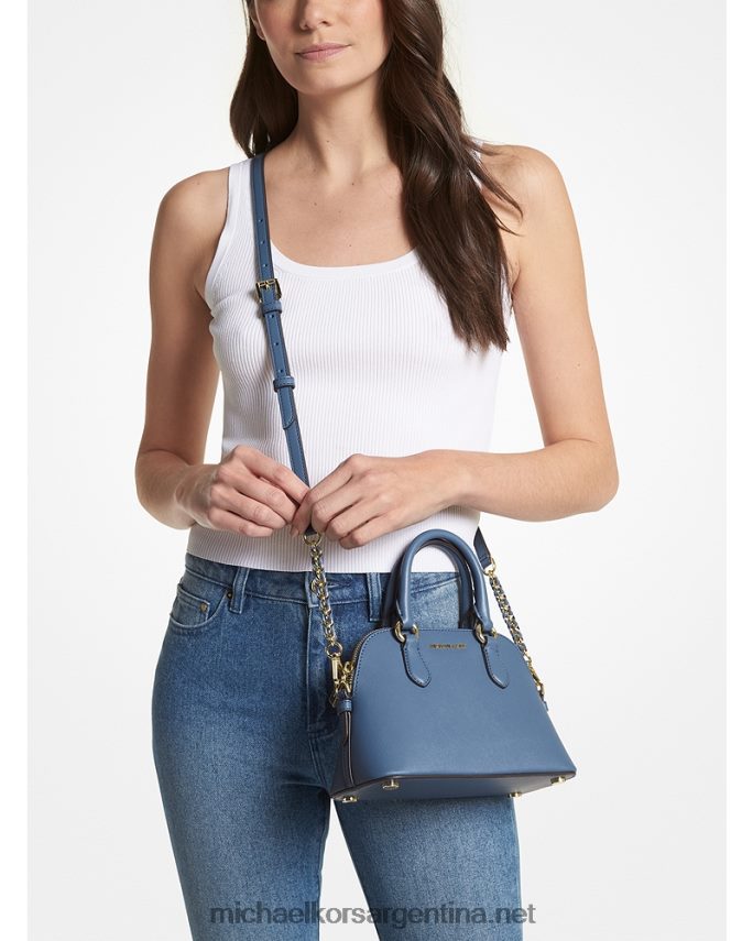 mujer mezclilla bandolera veronica extrapequeña de piel saffiano Michael Kors T46HB0849