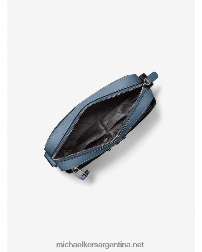 mujer mezclilla bolsa crossbody utilitaria hudson de piel granulada Michael Kors T46HB0792