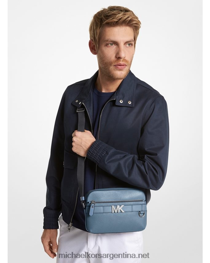 mujer mezclilla bolsa crossbody utilitaria hudson de piel granulada Michael Kors T46HB0792