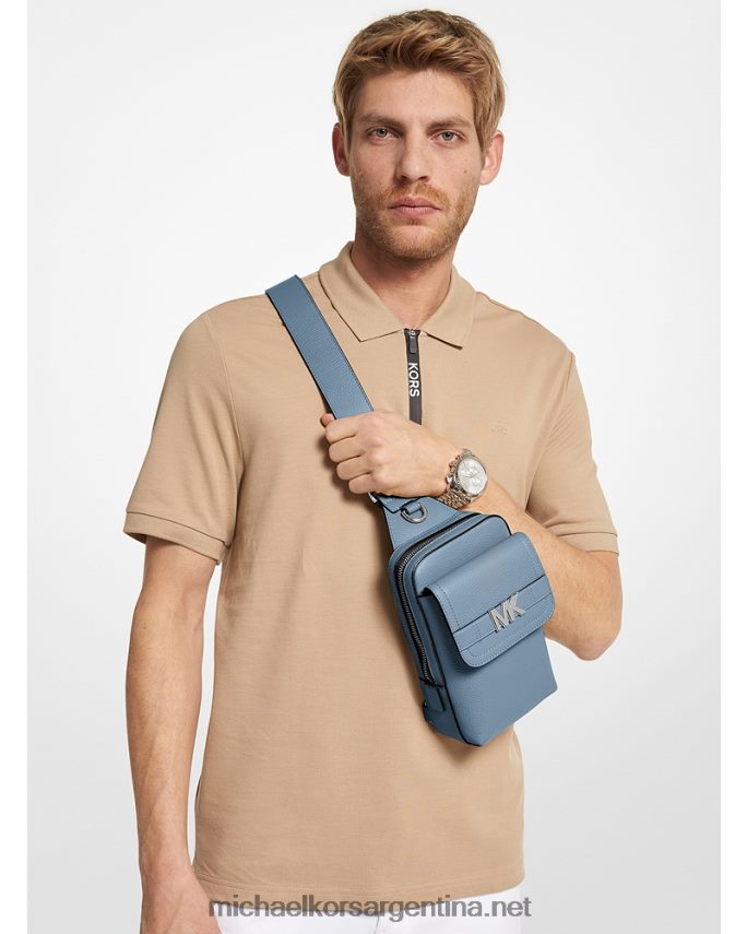 mujer mezclilla riñonera hudson de piel granulada Michael Kors T46HB0796