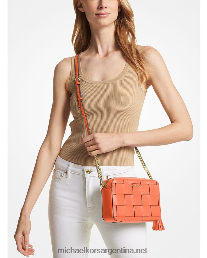 mujer naranja óptica bolsa crossbody ginny mediana Michael Kors T46HB0637