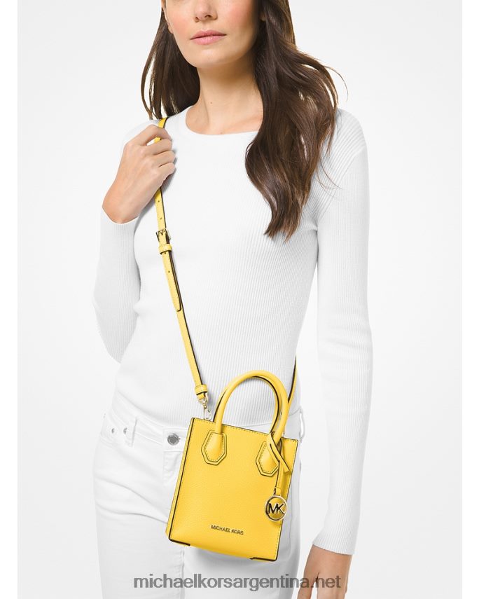 mujer narciso bolsa crossbody mercer extrapequeña de piel granulada Michael Kors T46HB01020