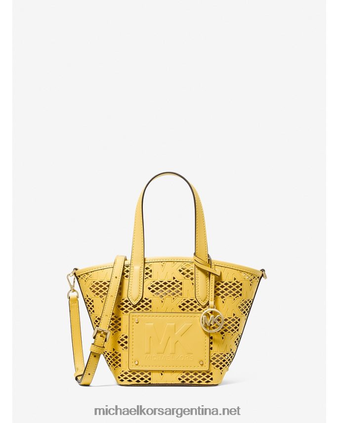 mujer narciso bolso tote kimber pequeño 2 en 1 de piel sintética grabada y perforada Michael Kors T46HB0866