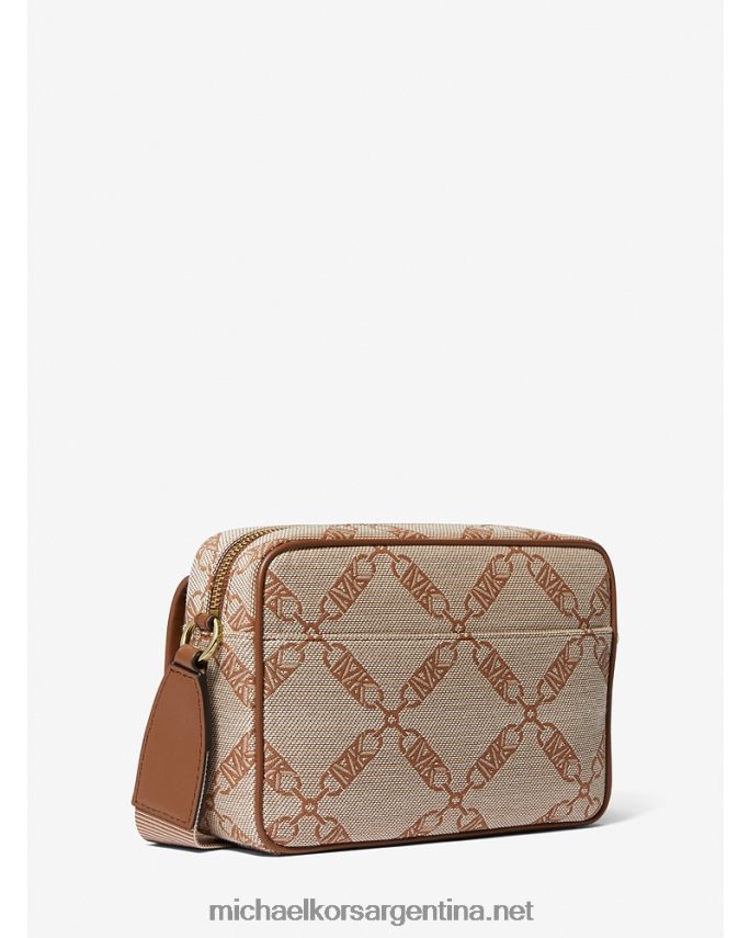 mujer natural/equipaje bolsa crossbody parker mediana con logo imperio en jacquard Michael Kors T46HB0844