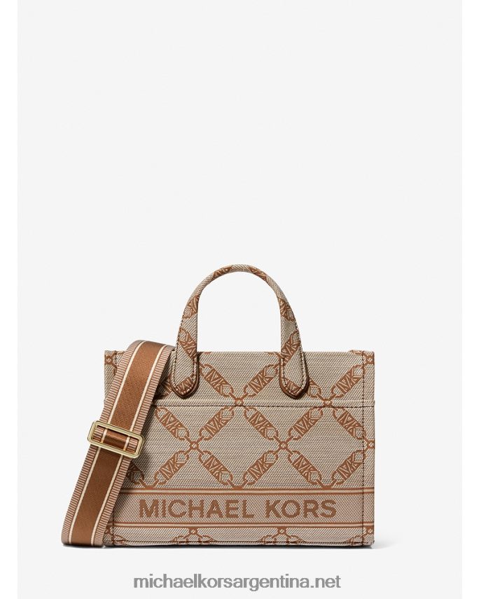 mujer natural/equipaje bolsa messenger gigi pequeña en jacquard con logo imperio Michael Kors T46HB0854
