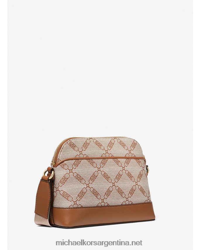 mujer natural/equipaje jet set bandolera grande con cúpula en jacquard y logo imperio Michael Kors T46HB0855