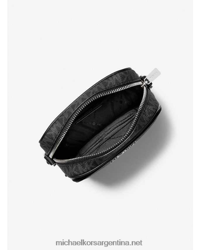 mujer negro bandolera Jet Set Travel mediana con logo Michael Kors T46HB01008