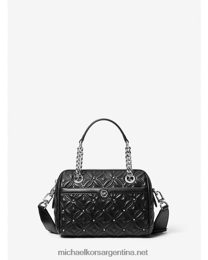 mujer negro bandolera blaire extrapequeña de piel sintética acolchada Michael Kors T46HB0677