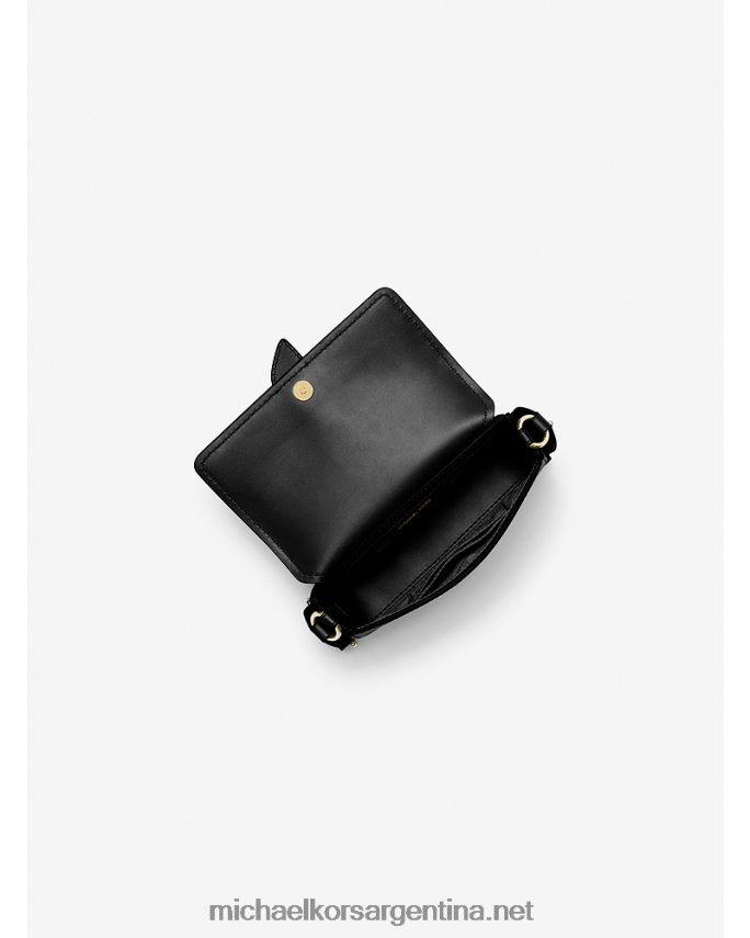 mujer negro bandolera greenwich extrapequeña de piel saffiano Michael Kors T46HB0858