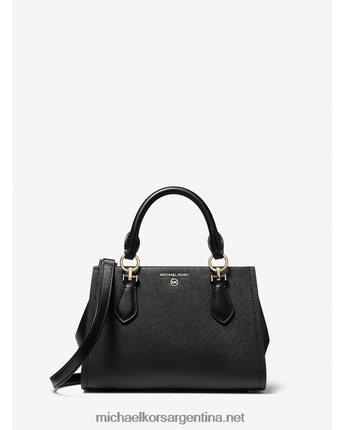 mujer negro bandolera marilyn pequeña de piel saffiano Michael Kors T46HB0645