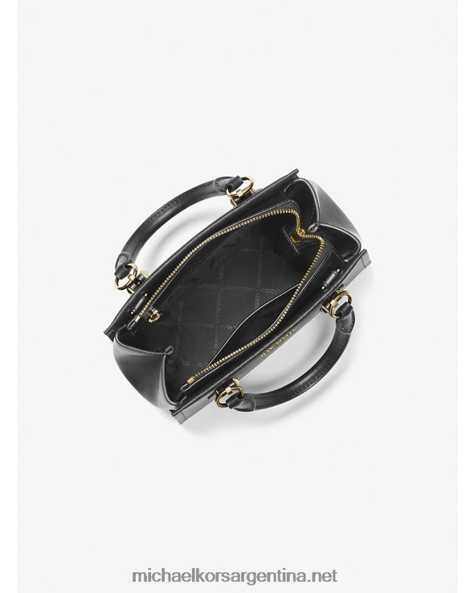 mujer negro bandolera marilyn pequeña de piel saffiano Michael Kors T46HB0645