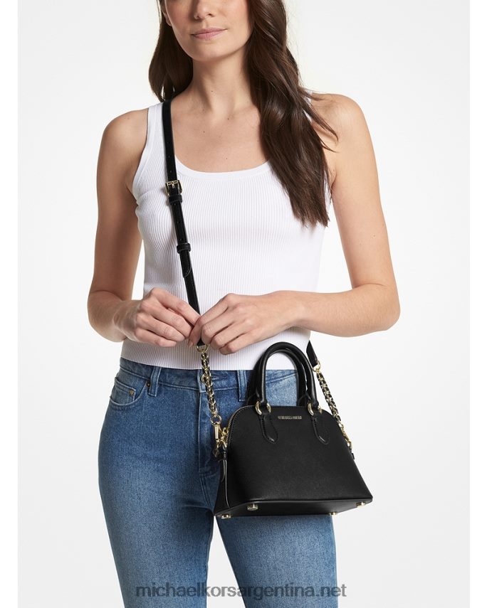 mujer negro bandolera veronica extrapequeña de piel saffiano Michael Kors T46HB0851