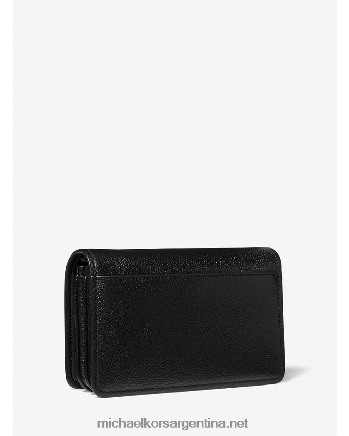 mujer negro bolsa crossbody Jet Set grande de piel granulada Michael Kors T46HB0763