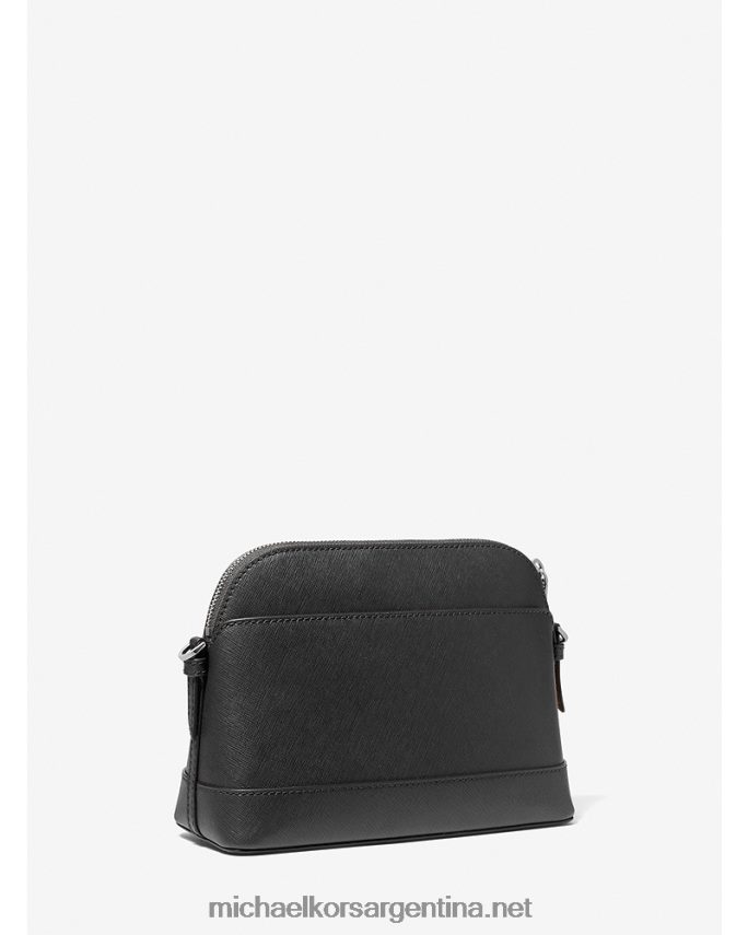 mujer negro bolsa crossbody cúpula grande de piel saffiano Michael Kors T46HB01013