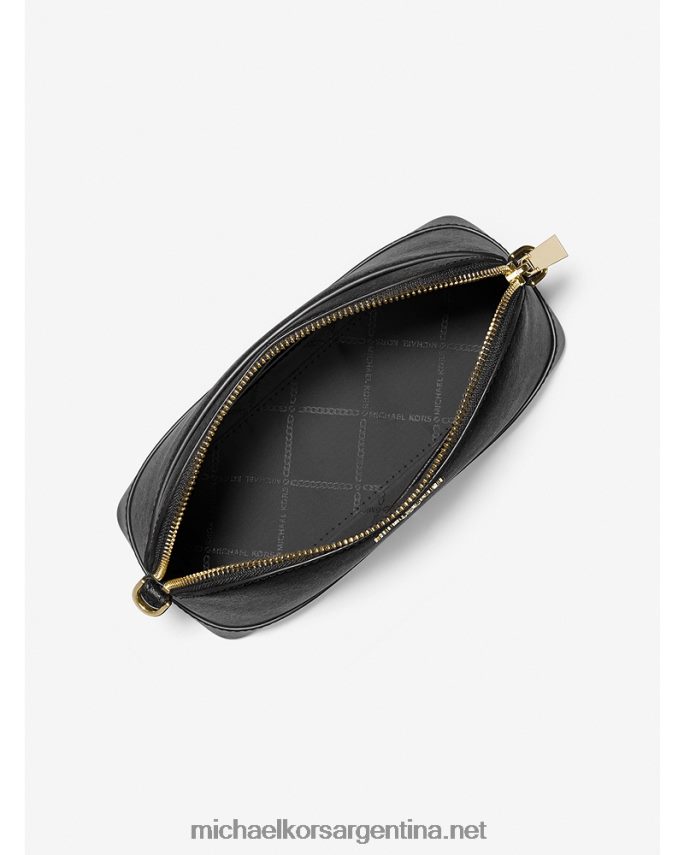 mujer negro bolsa crossbody cúpula grande de piel saffiano Michael Kors T46HB01016