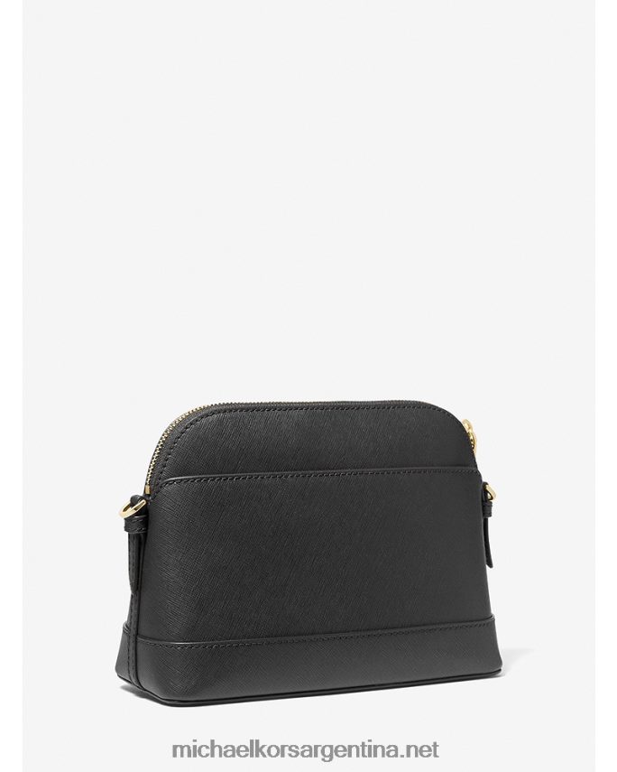 mujer negro bolsa crossbody cúpula grande de piel saffiano Michael Kors T46HB01016