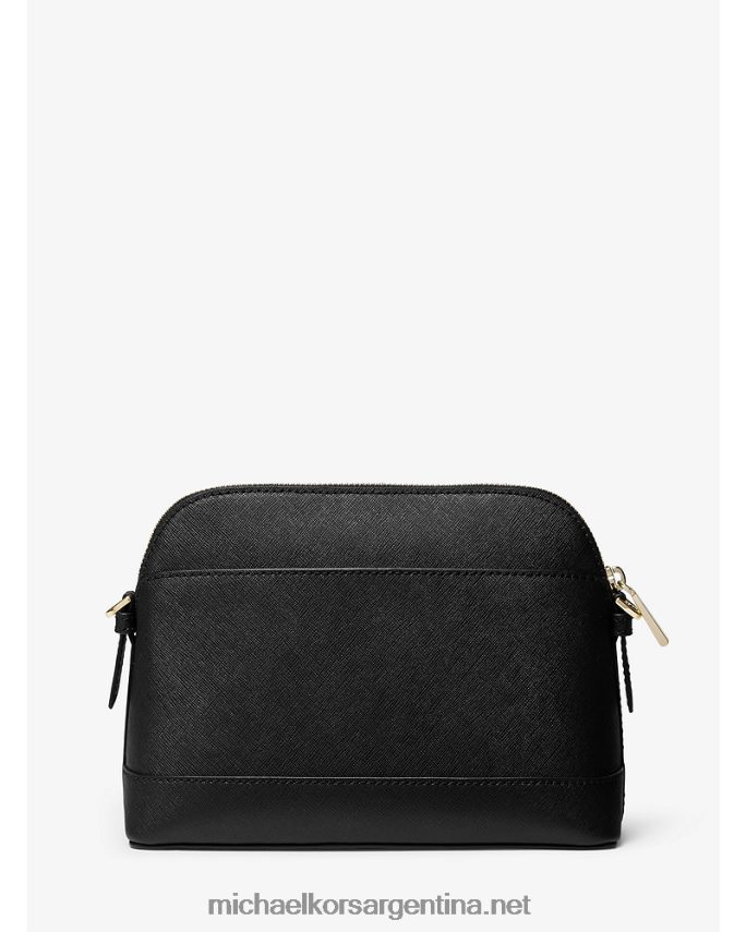 mujer negro bolsa crossbody cúpula grande de piel saffiano Michael Kors T46HB01016