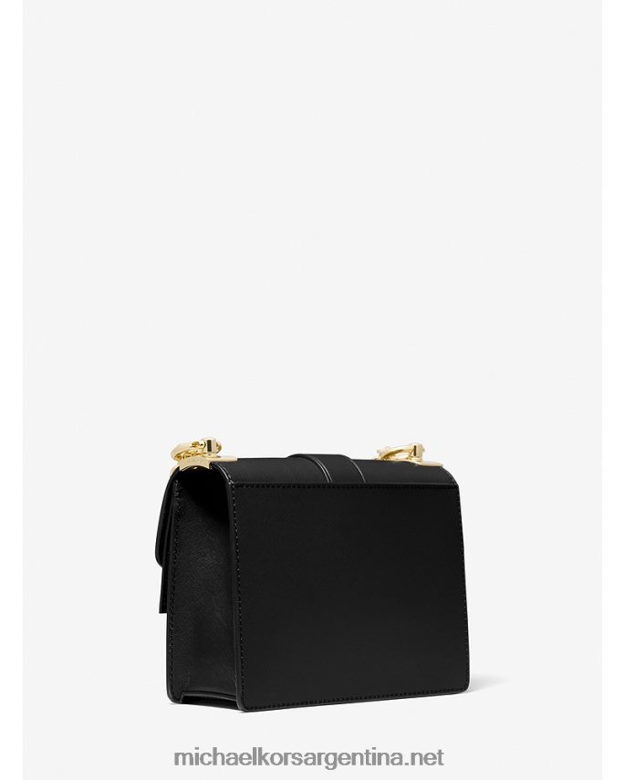 mujer negro bolsa crossbody greenwich pequeña de piel saffiano Michael Kors T46HB0970