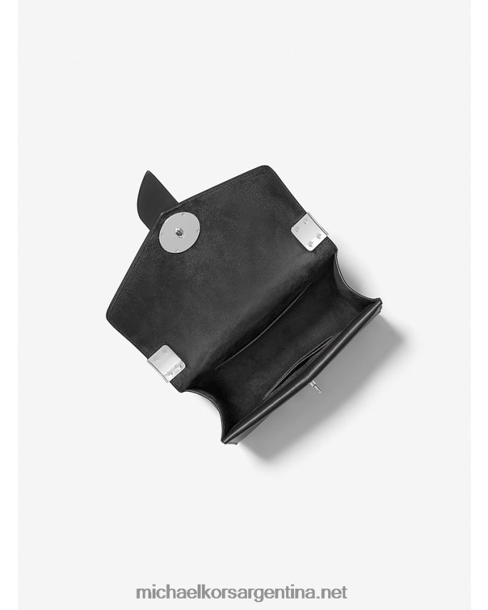 mujer negro bolsa crossbody greenwich pequeña de piel saffiano Michael Kors T46HB0999