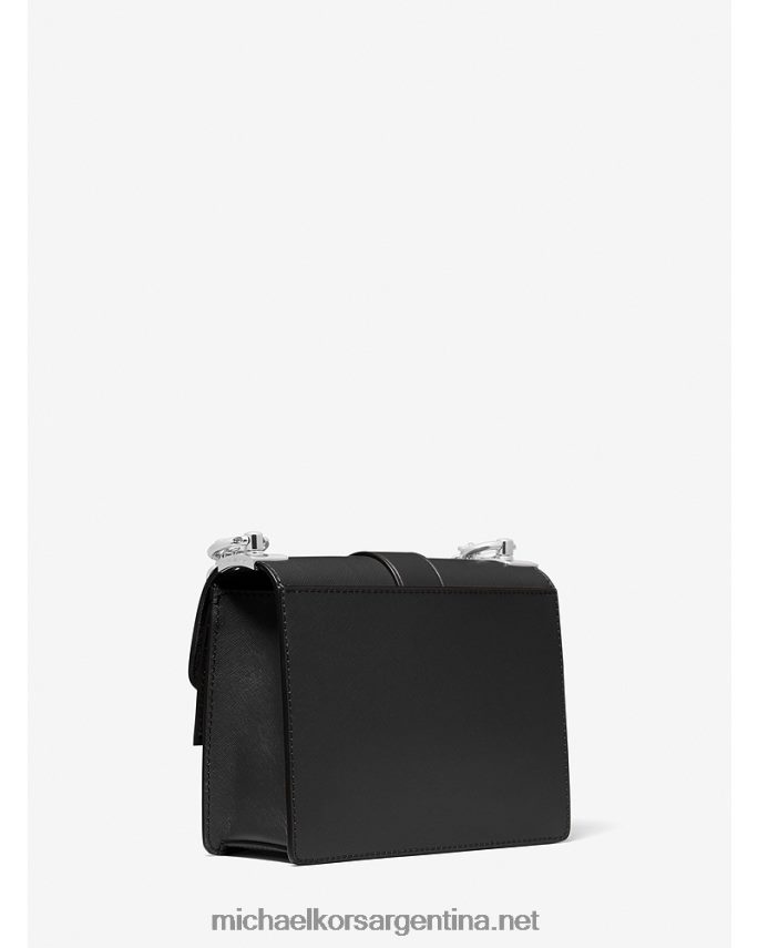 mujer negro bolsa crossbody greenwich pequeña de piel saffiano Michael Kors T46HB0999