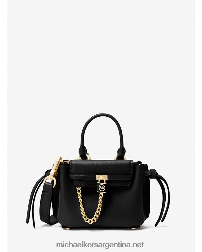 mujer negro bolsa crossbody hamilton Legacy de microcuero con cinturón Michael Kors T46HB0659