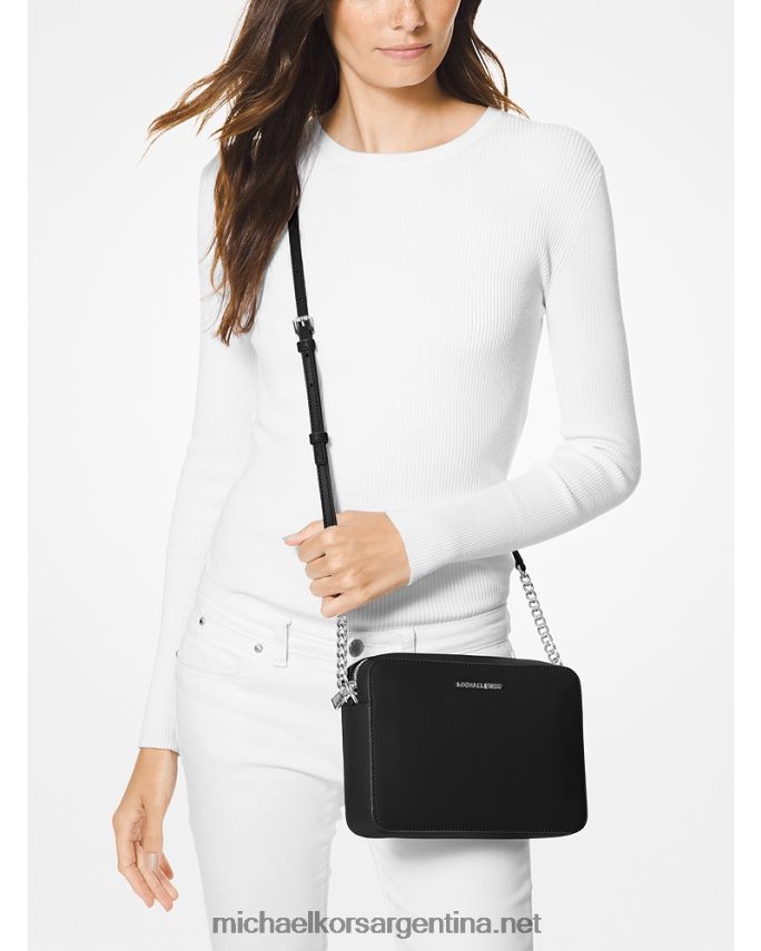 mujer negro bolsa crossbody jet set grande de piel saffiano Michael Kors T46HB0753