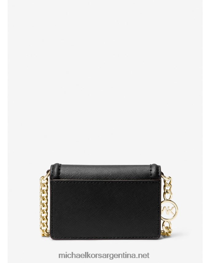 mujer negro bolsa crossbody jet set pequeña de piel saffiano Michael Kors T46HB0740