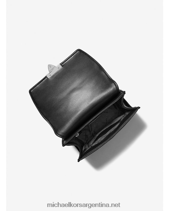 mujer negro bolsa crossbody serena pequeña de piel sintética acolchada Michael Kors T46HB0781