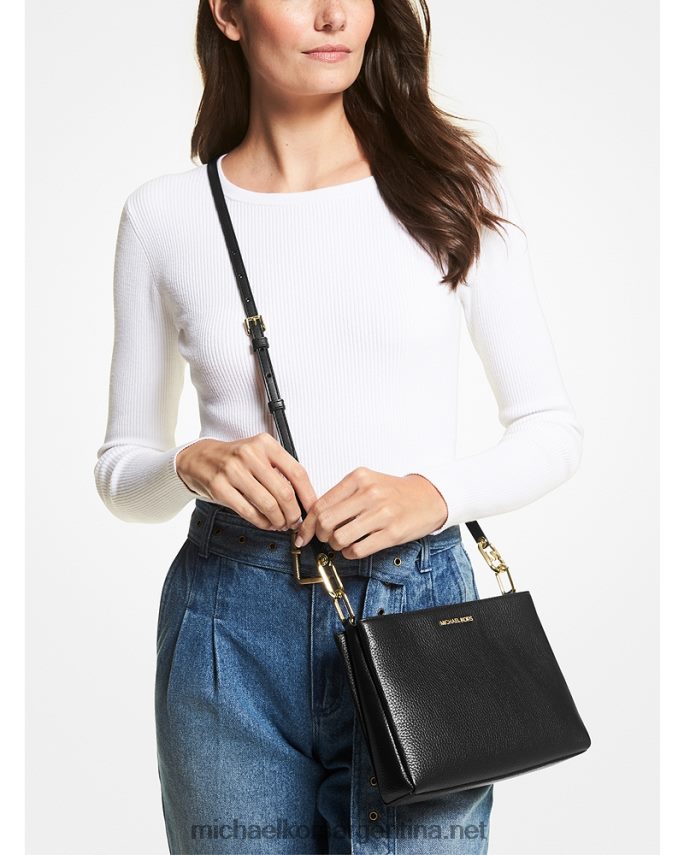 mujer negro bolsa crossbody trisha mediana de piel granulada Michael Kors T46HB0772