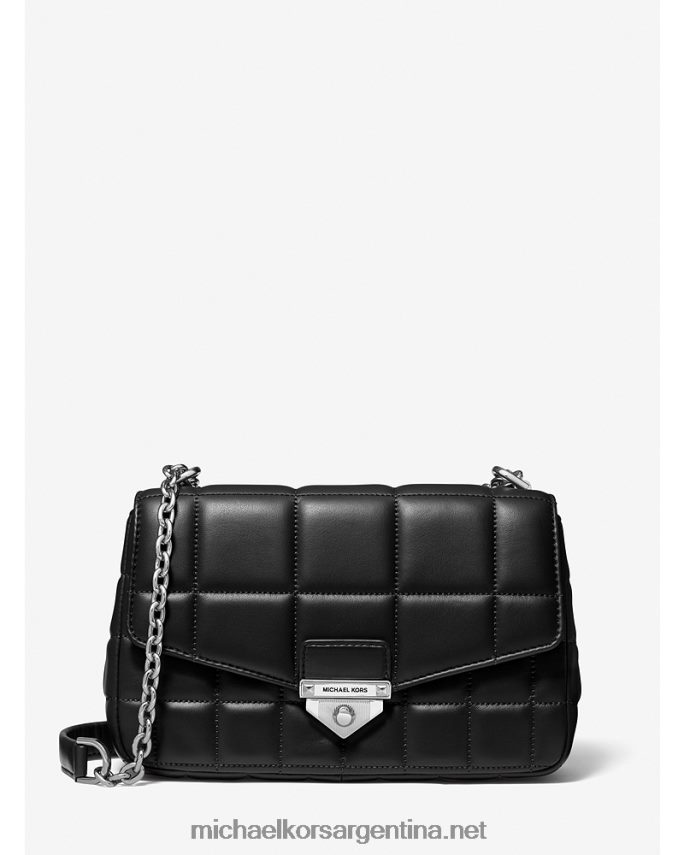 mujer negro bolsa de hombro soho grande de piel acolchada Michael Kors T46HB0771