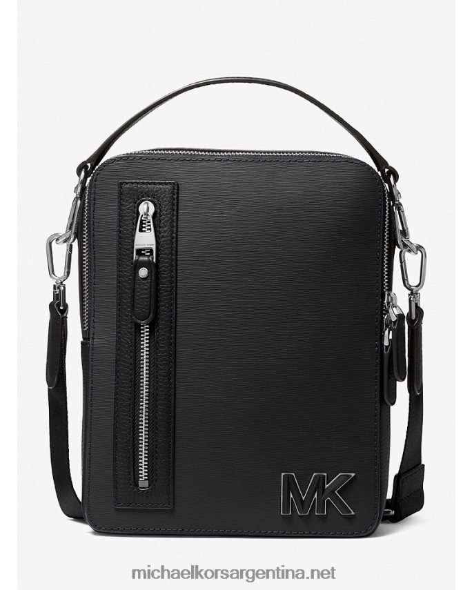 mujer negro bolsa de vuelo de cuero hudson Michael Kors T46HB0955