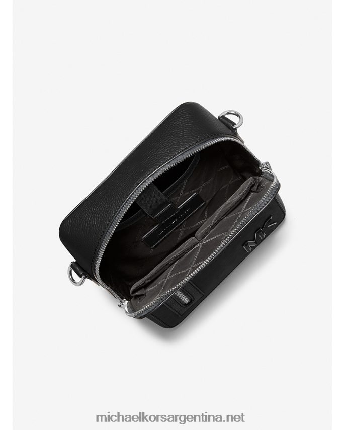 mujer negro bolsa de vuelo de cuero hudson Michael Kors T46HB0955