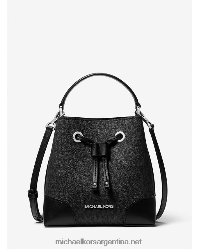 mujer negro bolso bombonera mercer pequeño con logo Michael Kors T46HB0873