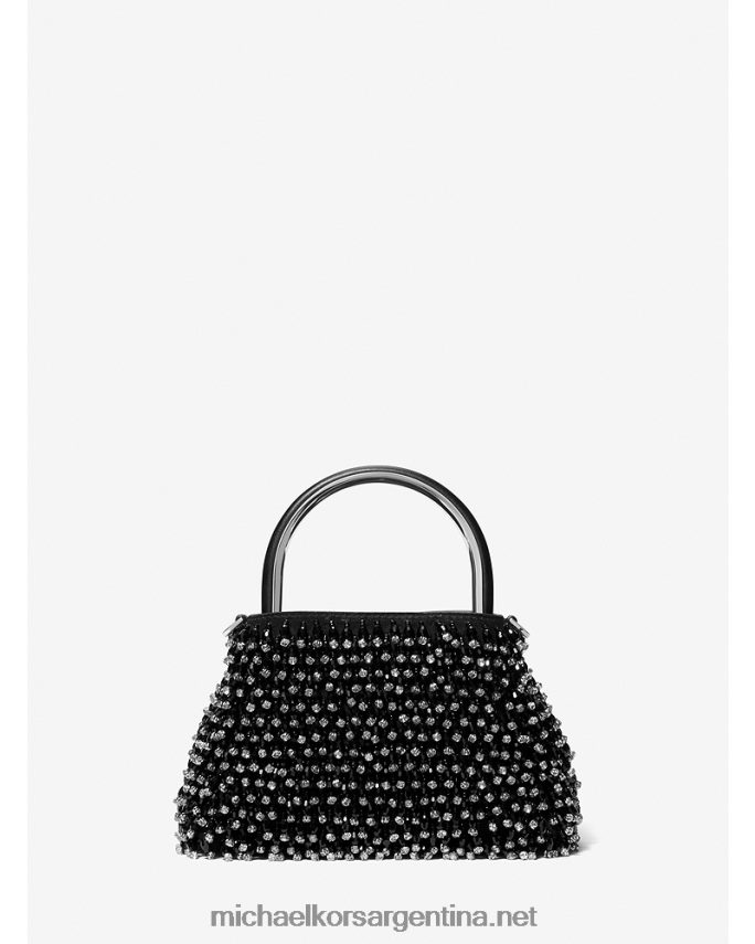 mujer negro bolso de hombro Rosie extrapequeño de ante adornado de edición limitada Michael Kors T46HB0783
