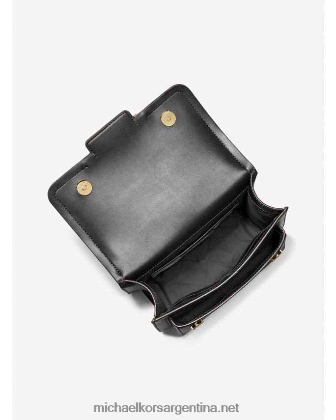 mujer negro bolso de hombro grande de piel jaspeada Michael Kors T46HB0843