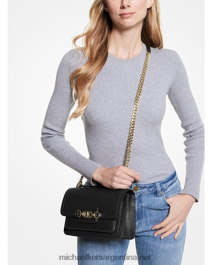 mujer negro bolso de hombro grande de piel jaspeada Michael Kors T46HB0843