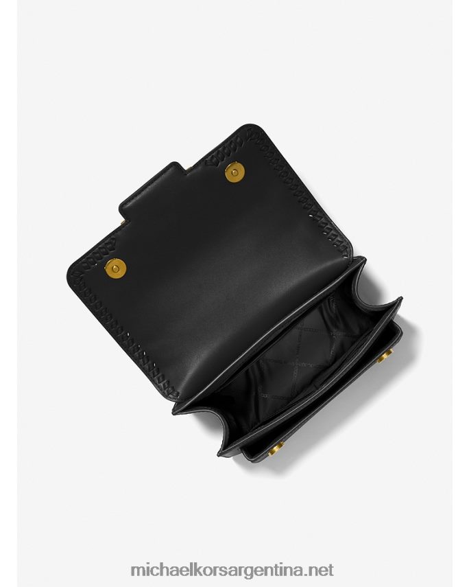 mujer negro bolso de hombro grande de piel jaspeada Michael Kors T46HB0893