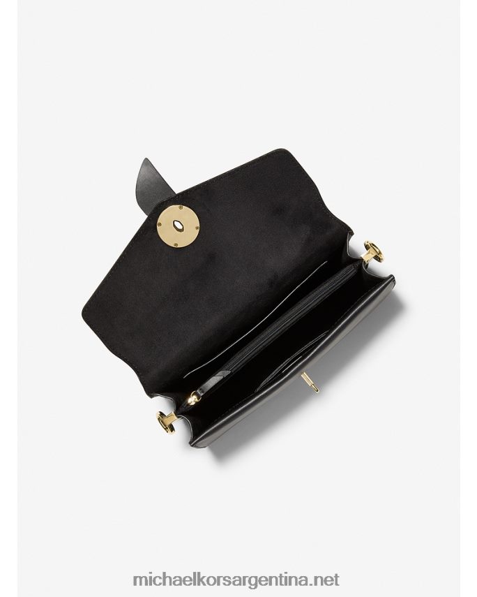 mujer negro bolso de hombro greenwich mediano de piel saffiano Michael Kors T46HB0927