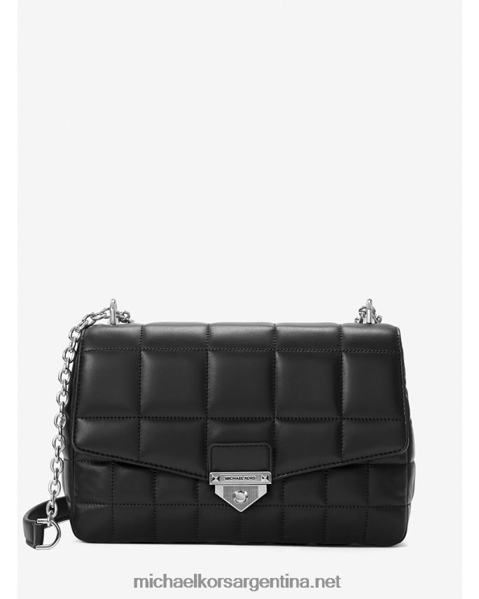 mujer negro bolso de hombro soho extragrande de piel acolchada Michael Kors T46HB0990