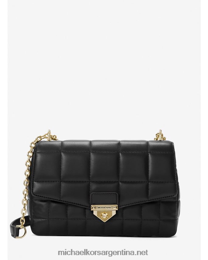 mujer negro bolso de hombro soho extragrande de piel acolchada Michael Kors T46HB0998