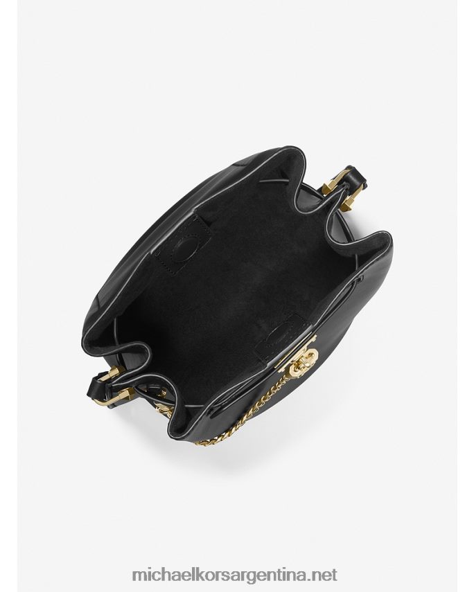 mujer negro bolso messenger hamilton legacy mediano de piel Michael Kors T46HB0695