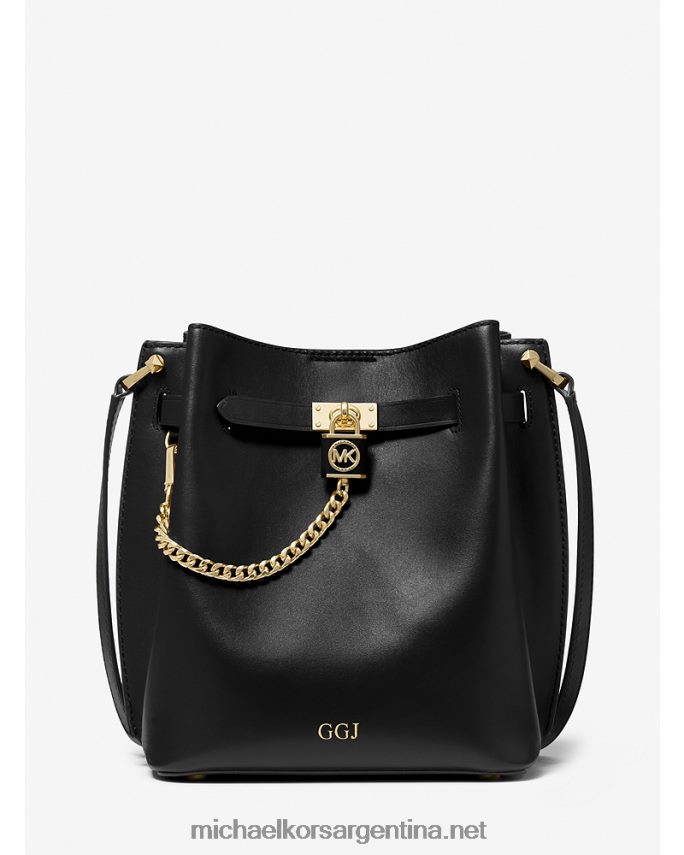 mujer negro bolso messenger hamilton legacy mediano de piel Michael Kors T46HB0695