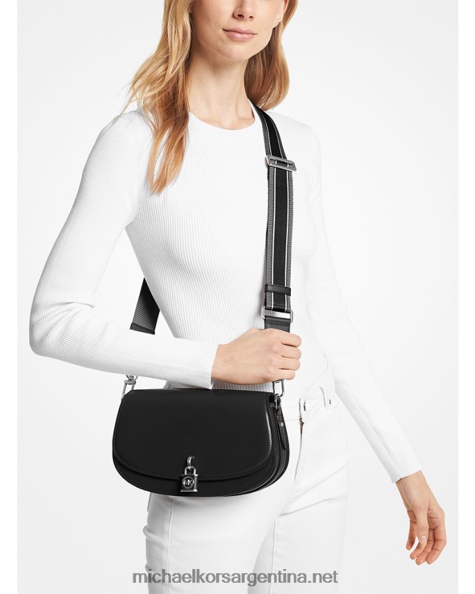 mujer negro bolso messenger mila mediano de piel Michael Kors T46HB0662